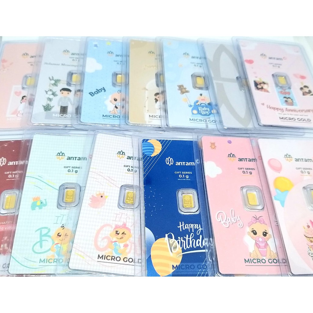 LM MINI HRTA x ANTAM  0.10 GRAM, LOGAM MULIA MINI GOLD HARTADINATA x ANTAM 0,10 Gr