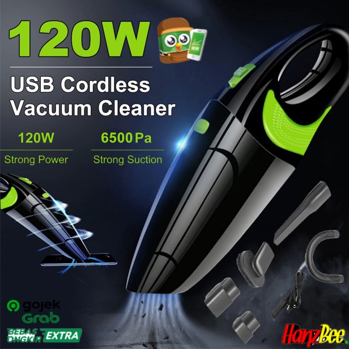 Vacuum Vacum Cleaner Portable Penyedot Debu Mobil Rumah 2500mAh -R6054(F1S6) Vacuum Cleaner Tanpa Ka