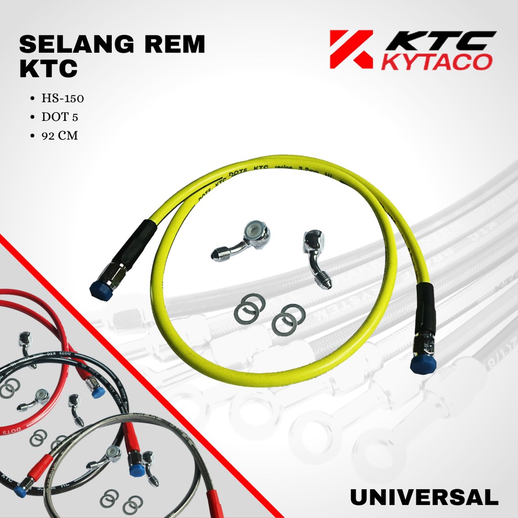 Selang slang rem 92 cm dot5 HS-150 KTC KYTACO original