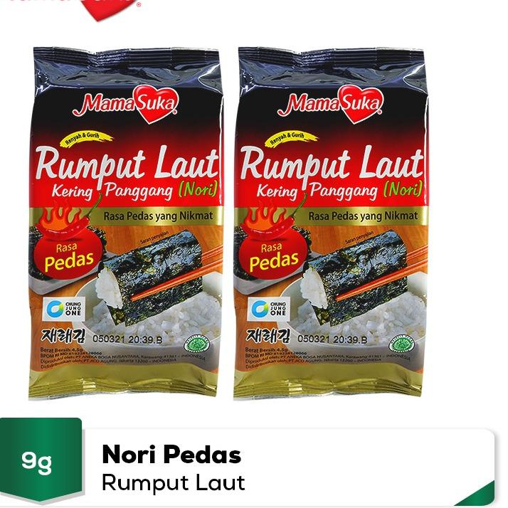 

Terbaru dan terlaris Paket Duo - MamaSuka Rumput Laut Panggang Pedas (4 pcs)