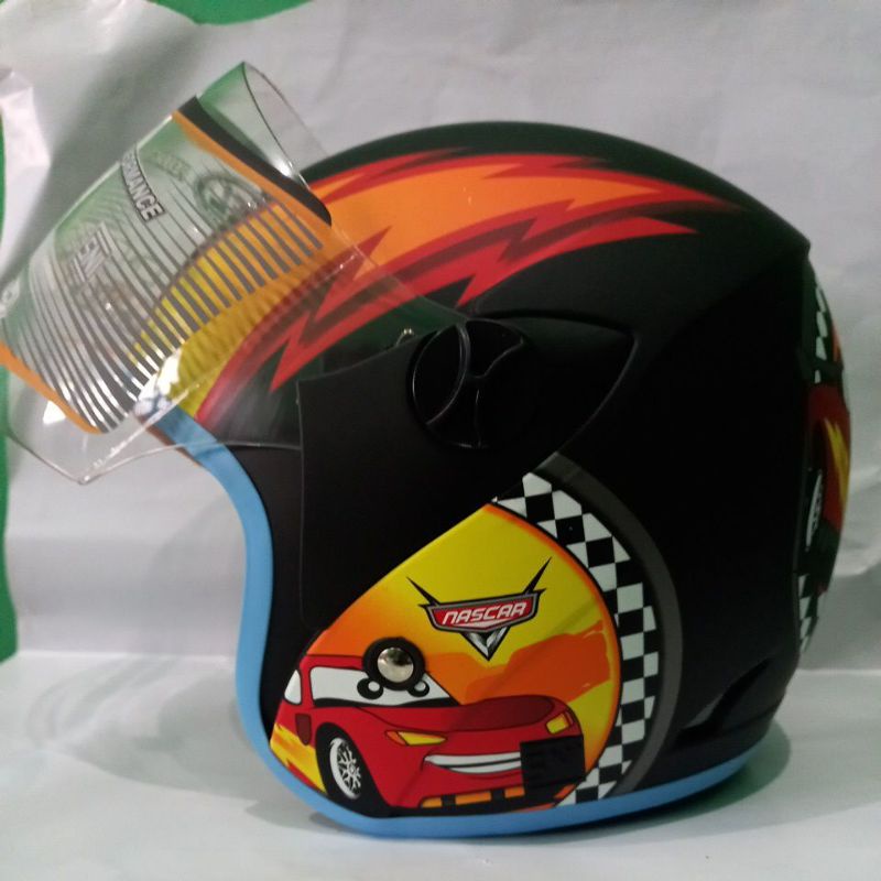 Shel Helm Anak Motif Cars