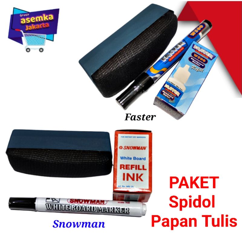 Spidol Snowman Spidol Faster Paket Papan Tulis