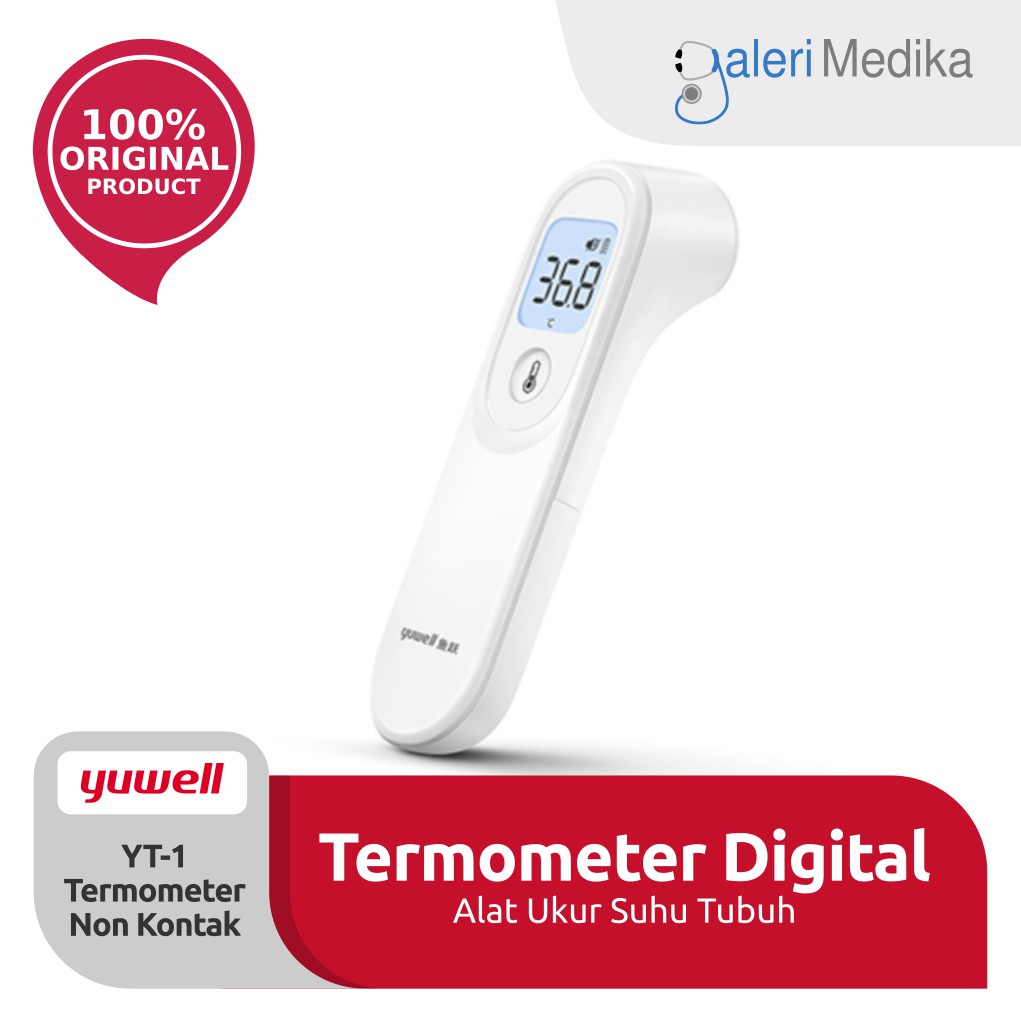 Thermometer Yuwell YT-1 / Yuwell YT1/ Yuwell YT 1 Infrared Termometer Non Contact / Tanpa Sentuh