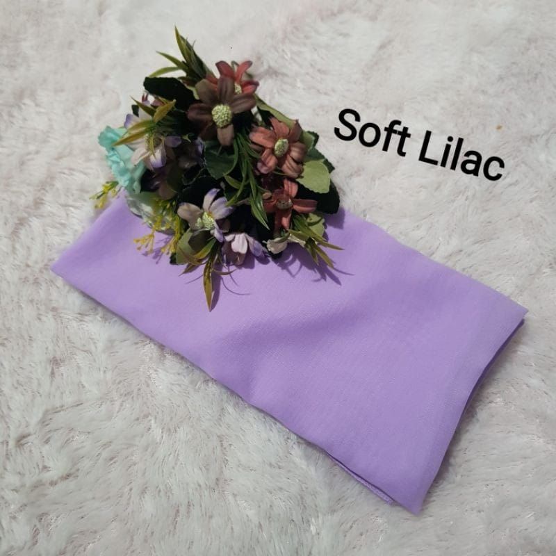 hijab BELLA SQUARE Pollycotton premium-Soft Lilac
