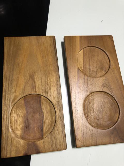 Tatakan Gelas Serbaguna Tray Kayu Hotel Restaurant Dapur Saji Coaster | Mendekor Bratat