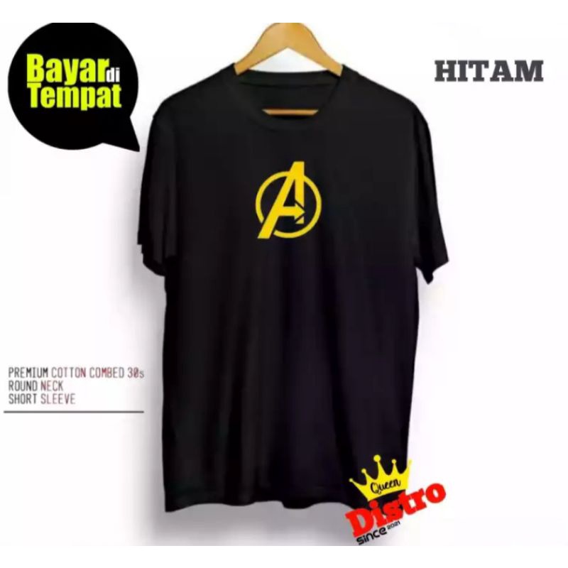 KAOS AVENGERS BAJU T-SHIRT DISTRO LOGO AVENGERS