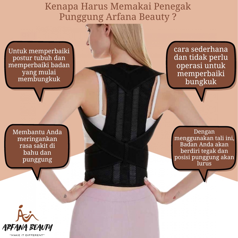 Alat Terapi Pijat Penegak Penyangga Pelurus Punggung Bungkuk Pria Wanita  Posture Corector 2021