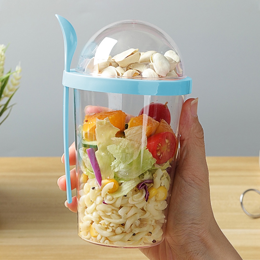 Botol Salad / Oats Kapasitas Besar 400ml Portable