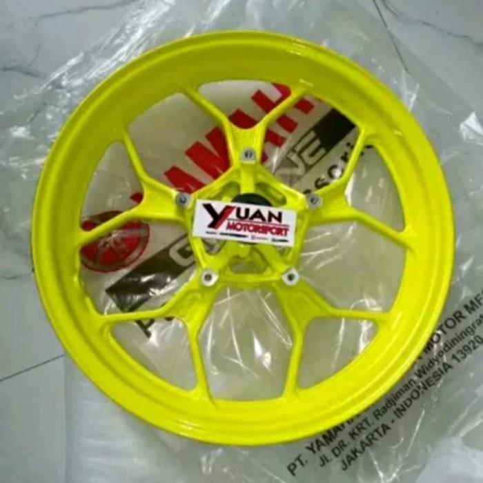 VELG DEPAN R25 MT25 KUNING ORIGINAL ASLI ORIGINAL YAMAHA
