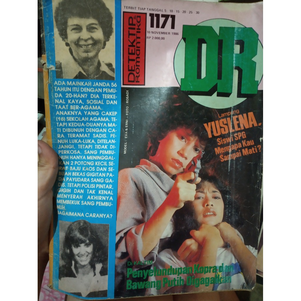 Majalah DR Detektip Romantika 1171 Tahun 1986