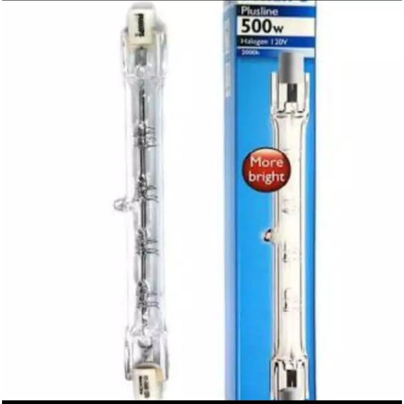 Philips Lampu Halogen Stik Plusline 500W 500 Watt Projector lamp 500 Watt