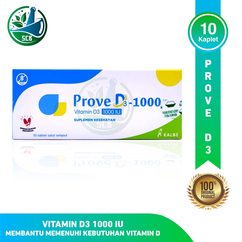 Prove D3-1000 IU Strip 10 Tablet - Memenuhi Kebutuhan Vitamin D