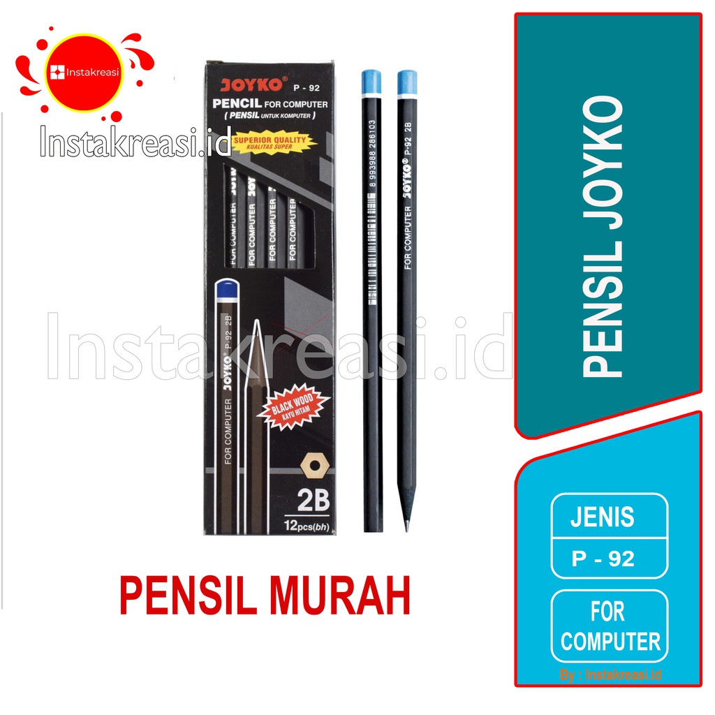 

Pensil Joyko P-92 / 2B / 1 BOX 12 PCS