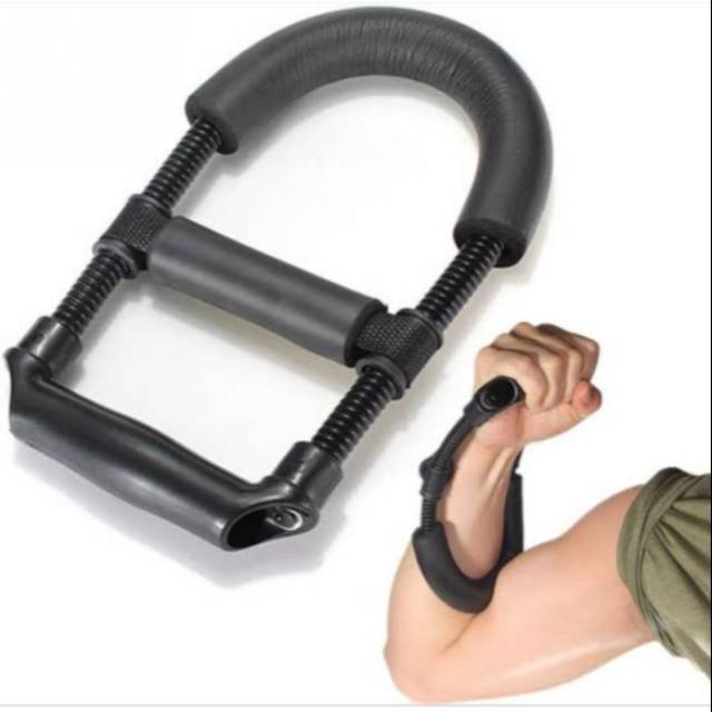 Alat latihan fitnes rumah otot forearm lengan tangan exercise hand gym training