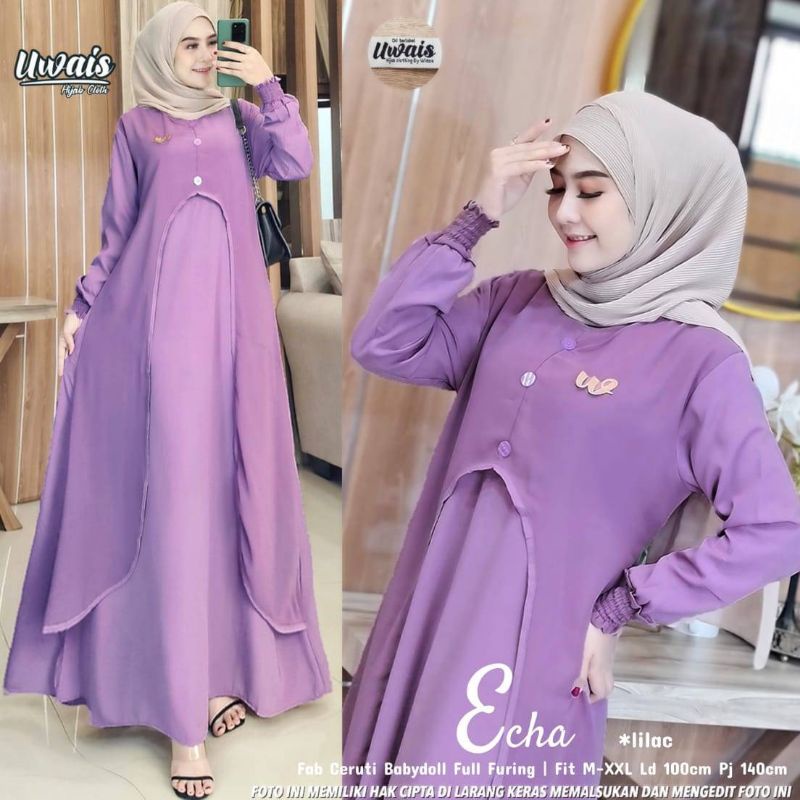✔COD ECHA MAXY GAMIS LILAC KEKINIAN