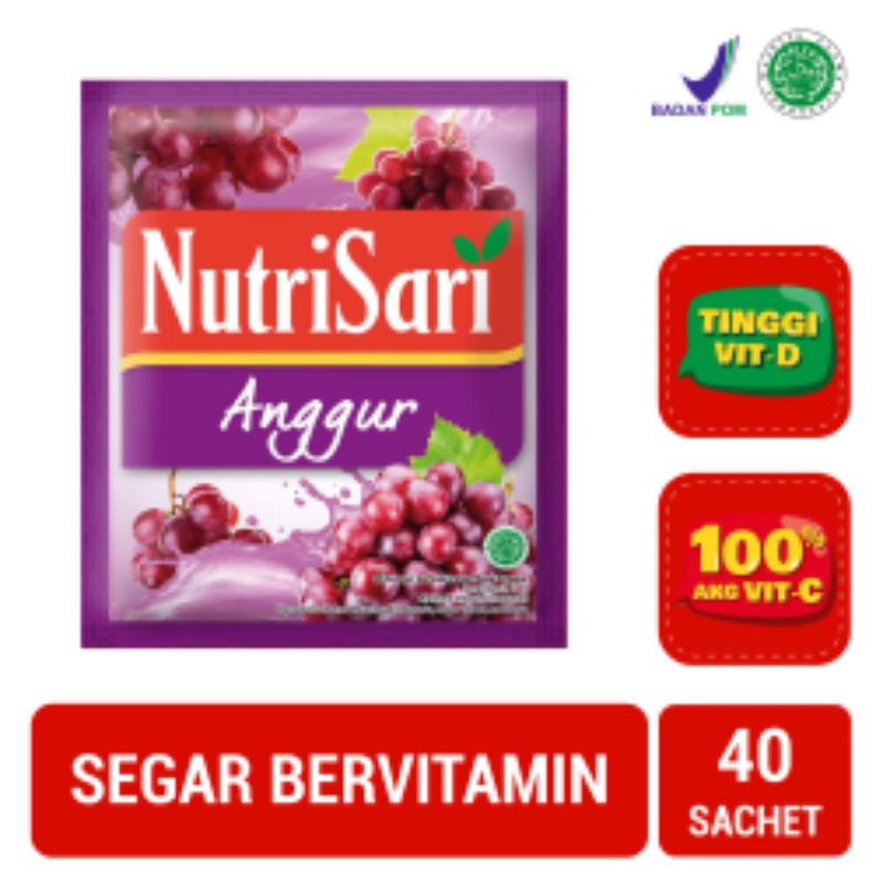 

Nutrisari Renceng 14gr Isi 10 Sachet |Rasa Anggur|Kelapa Muda|Jeruk Nipis