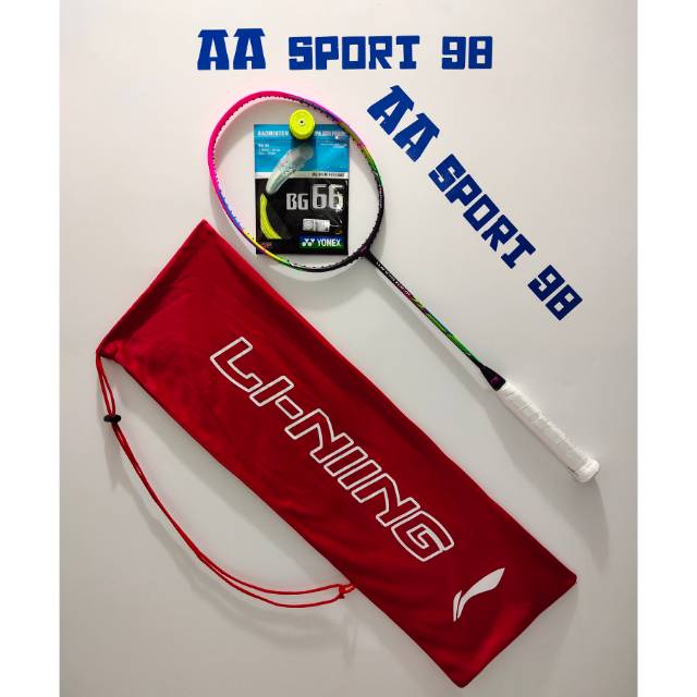 RAKET BADMINTON LINING WINDSTORM 72 PINK