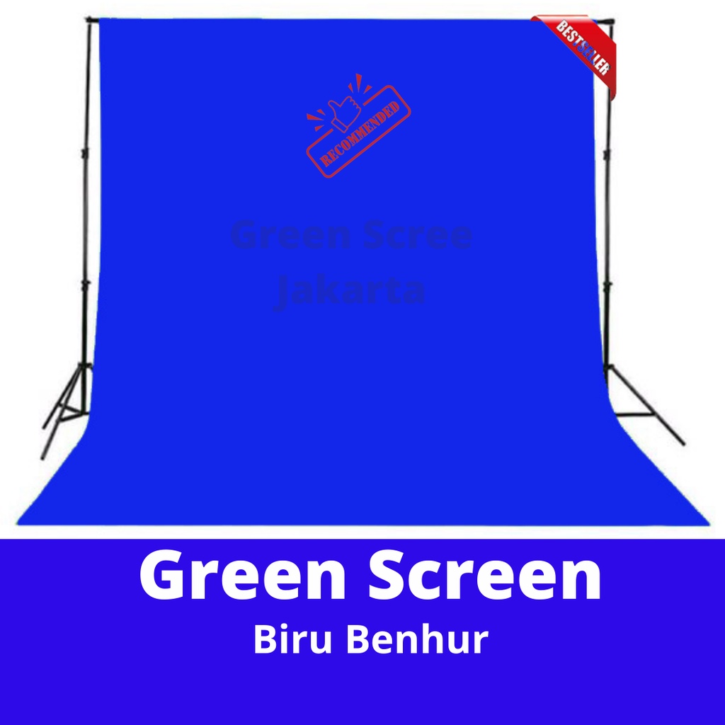 

Bacground Biru Benhur 100gsm, Greenscreen Back Drop