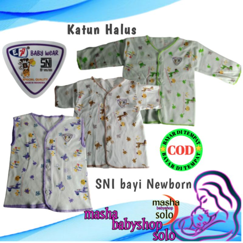 Baju bayi katun motif 0 - 6 bulan , Baju bayi newborn