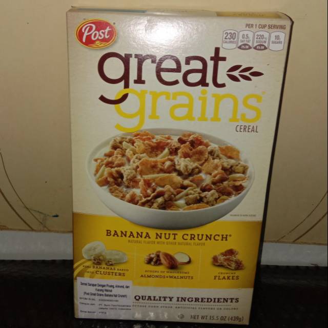 

Post great grains banan nut crunch 439gr