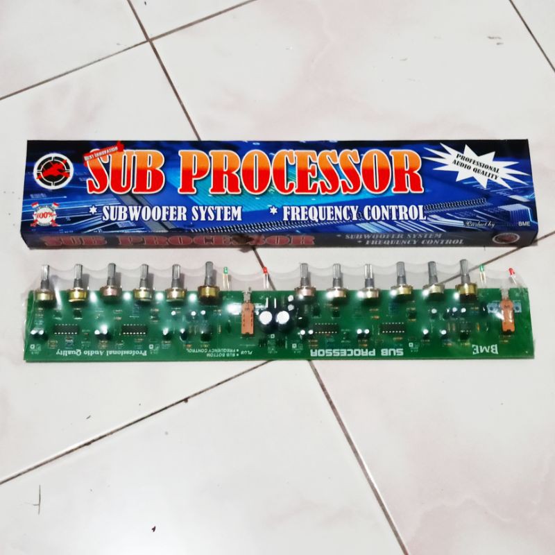 Kit Audio Sub Processor Subwoofer System Frequency Control BY BME