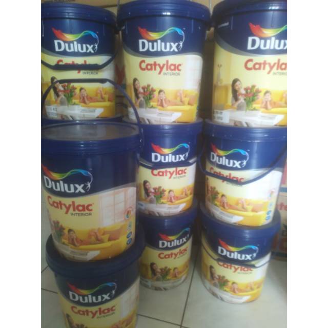 CAT TEMBOK DULUX CATYLAC MERAH HIJAU PUTIH KUNING BIRU CREM 5 KG