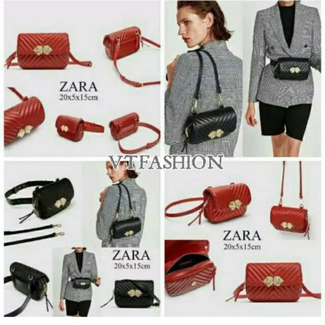 TAS WANITA ZARA / TAS PINGGANG / TALI PANJANG