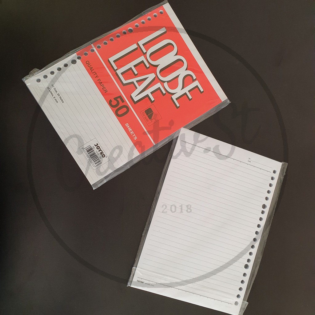 

JOYKO Loose Leaf A5 50 Lembargaris 20 Ring Isi Binder