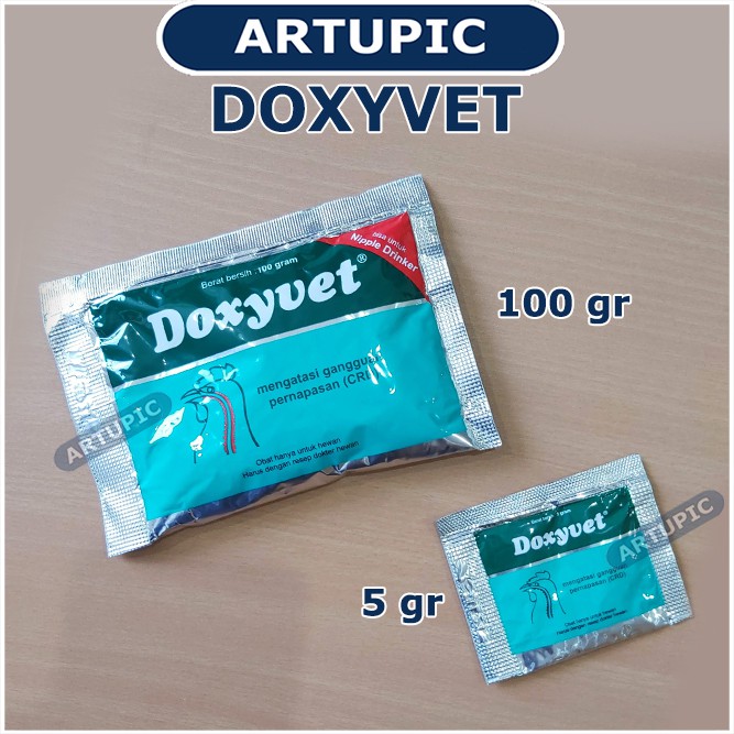 Doxyvet 5 gram Obat ayam burung ngorok CRD flu infeksi pernafasan