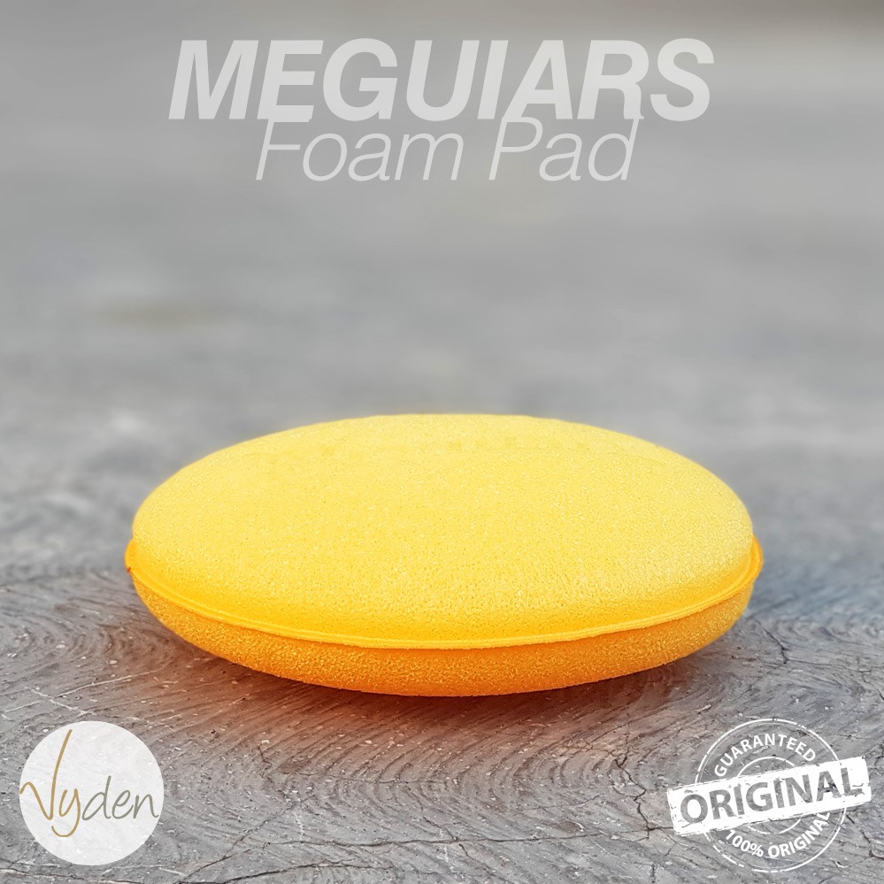 MEGUIARS YELLOW Foam Pad Busa Poles Applicator Pads Wax Sealant Kompon MURAH