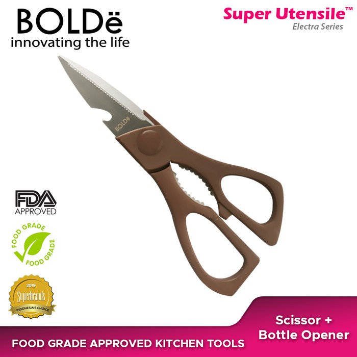 Gunting Dapur / Super Utensil Electra Series Scissor 3 in 1 BOLDe