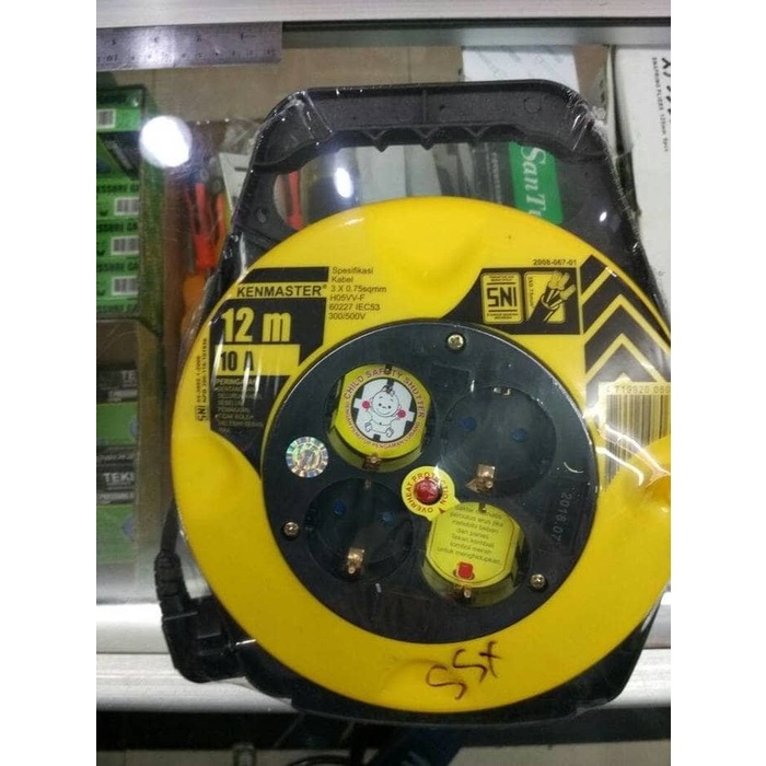 Kabel Roll - Kabel Roll Kenmaster 12 Meter 4 Lubang / Kabel Roll Kenmaster