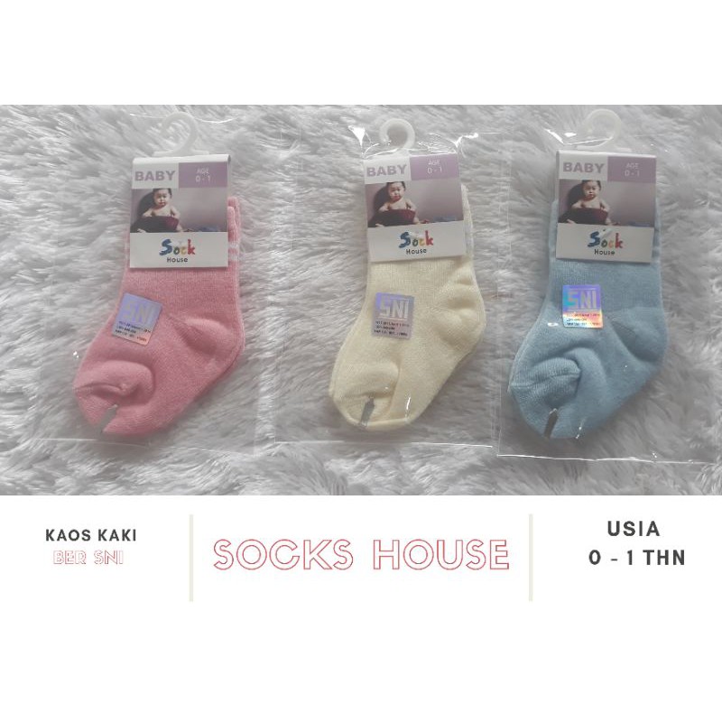 Mundo - Sock House - Kaos Kaki bayi - Ukuran : 8 - 10 - Umur : 0 - 1 Th