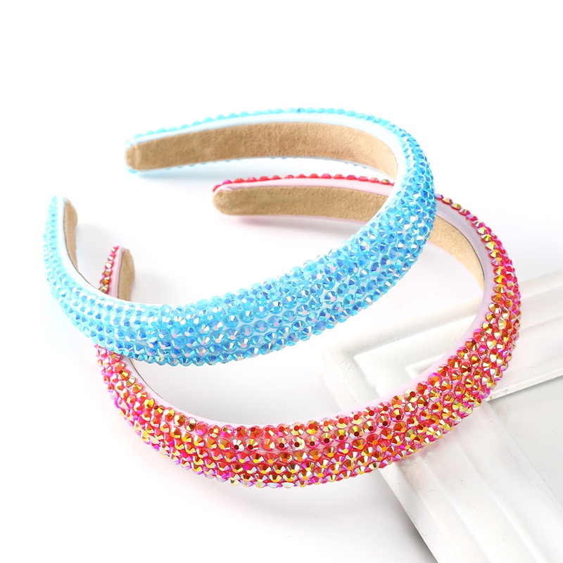 Fashion Full Rhinestone Sponge Headband Temperament Luxurious Hairband for Women Hair Accessories