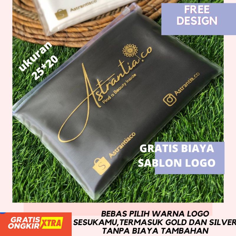 POUCH HIJAB/KEMASAN HIJAB/ZIPLOCK CUSTOM/CUSTOM KEMASAN/ZIPLOCK HIJAB