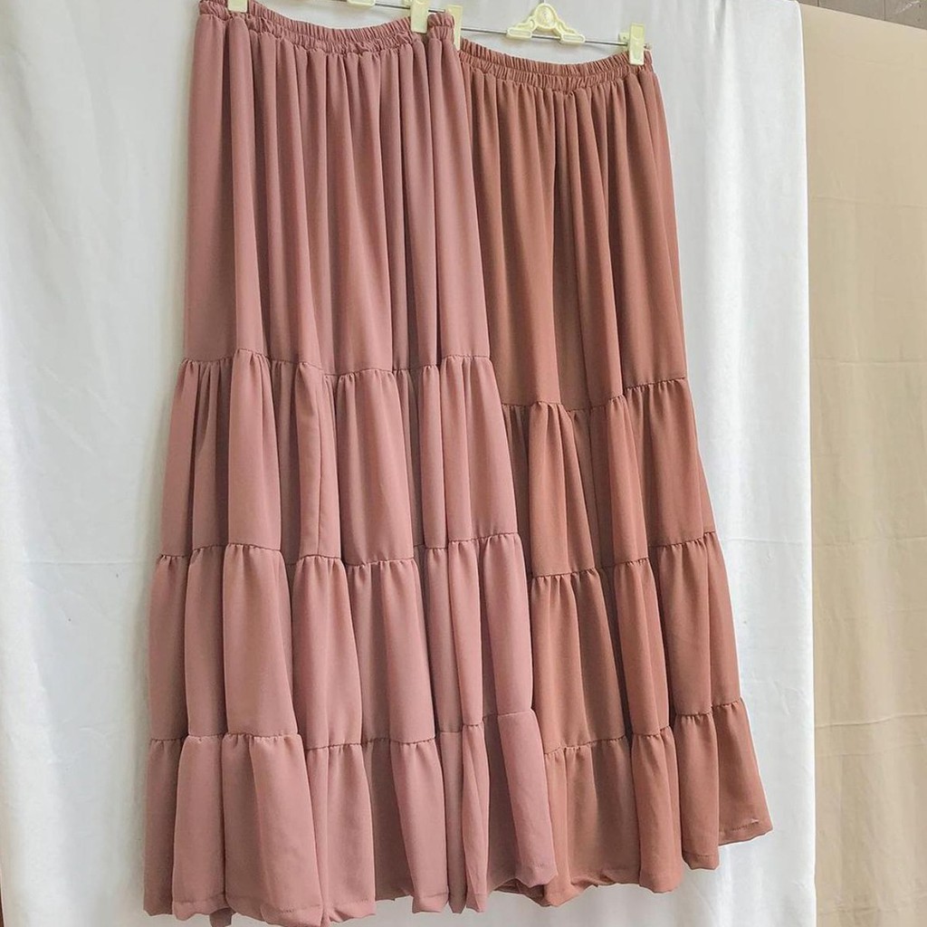 {TERBARU!!!} ROK BAHAN CERUTY PRITIES SKIRT / ROK / BAWAHAN / ROK KEKINIAN