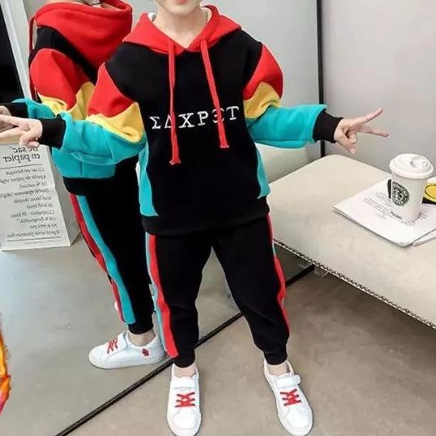 ○ SETELAN BAJU OLAHRAGA ANAK / SET HOODIE +CELANA KIDS/ STELAN YESA - oc/ gowes kid / baju bersepeda