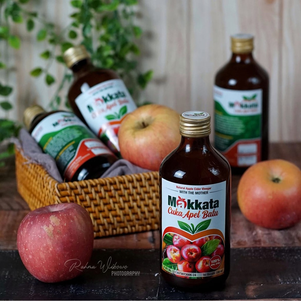 

Cuka Apel Makkata 330ml Asli 100% Garasi Herbal Bekasi