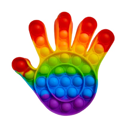 Mainan Push Pop It Fidget Toy Rainbow-4