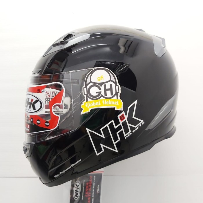 HELM FULL FACE NHK RX9 NHK RX-9 SOLID BLACK METALIC