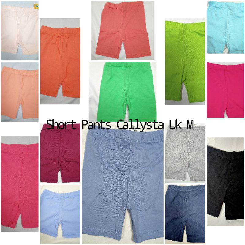 Celana Pendek / Short Pants Polos Callysta Ukuran XS, S, M, L BISA PILIH WARNA