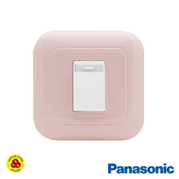 Panasonic Saklar Engkel 1G 1W WEJ78019TN + WEJ5531 Pastel Pink