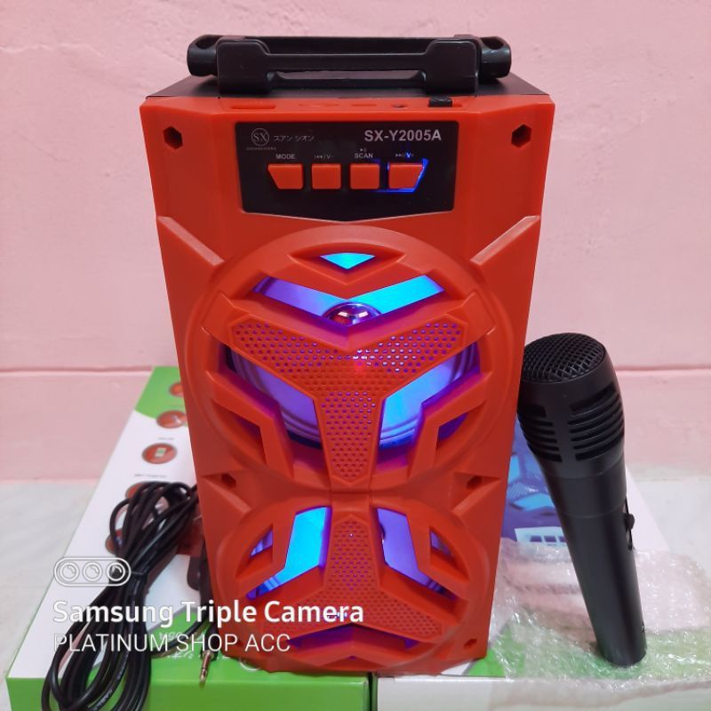 Speaker ✅Bleutooth Salon Aktif SX 2005 SUPER BASS Speaker Karoke Free Mic