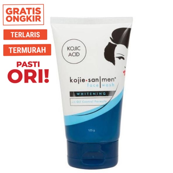 [125GR] [ORI] KOJIE SAN MEN Oil Control Face Wash Lightening 125g | Pembersih Wajah Pria | Kurangi Minyak Berlebih