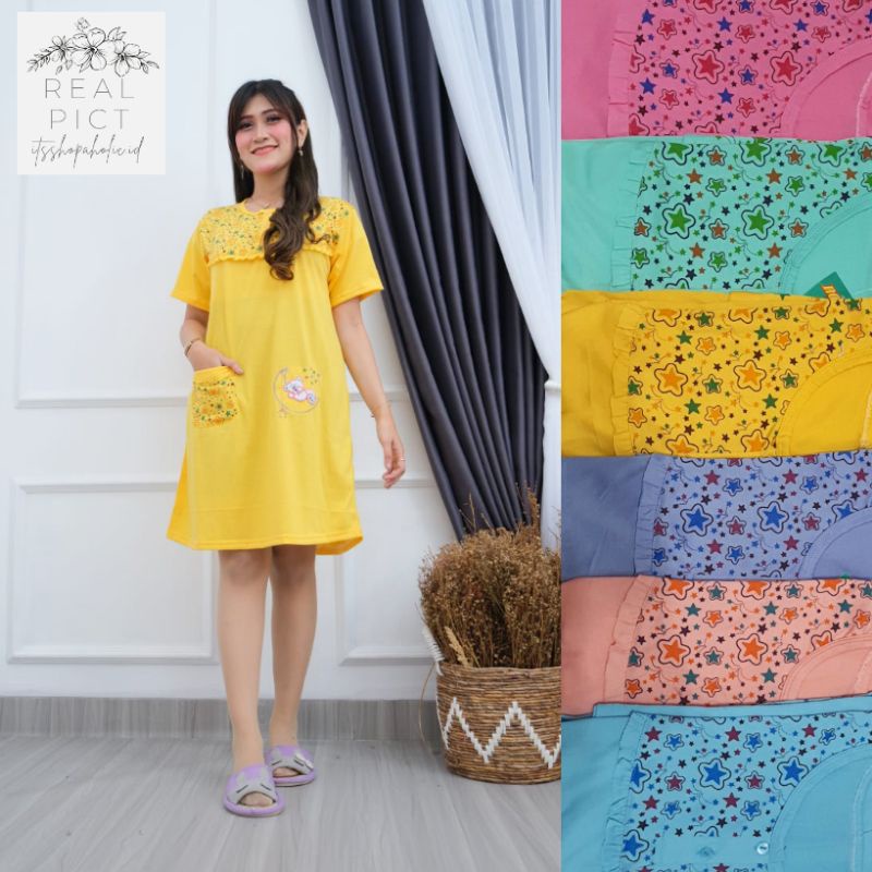 Daster Wanita Baju Tidur Wanita Lengan Pendek