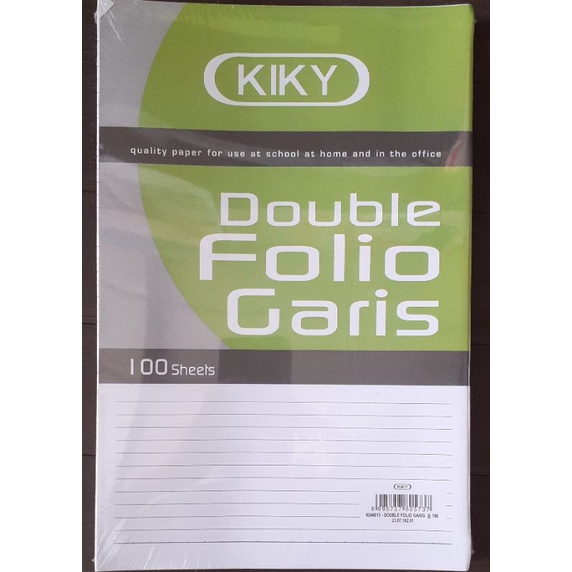 

Kertas Double Folio bergaris KIKY per 20 lembar