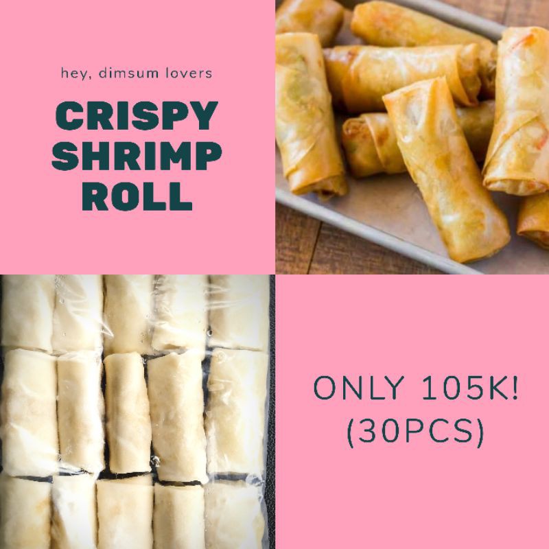 

Lumpia udang frozen halal (Crispy shrimp roll) isi 30