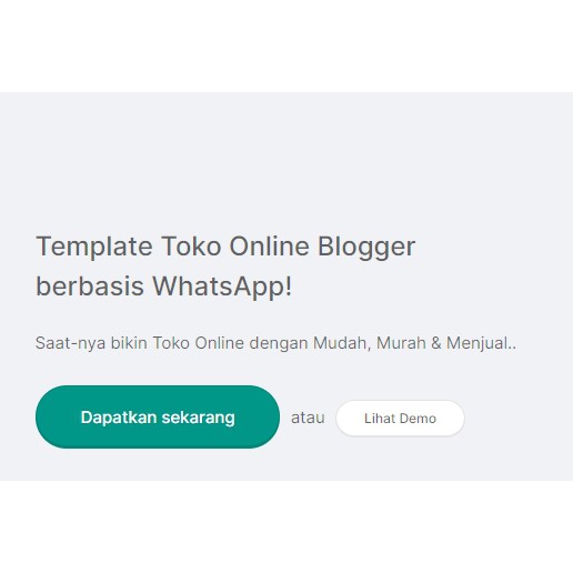 Jasa Pembuatan Website TokoWhatsapp