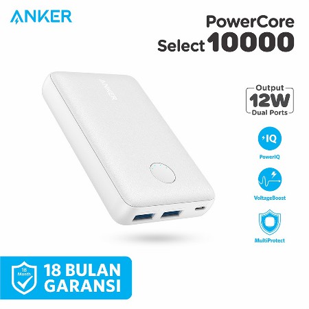 original PowerBank Anker PowerCore Select 10000 Mah / Power Bank Anker nakata