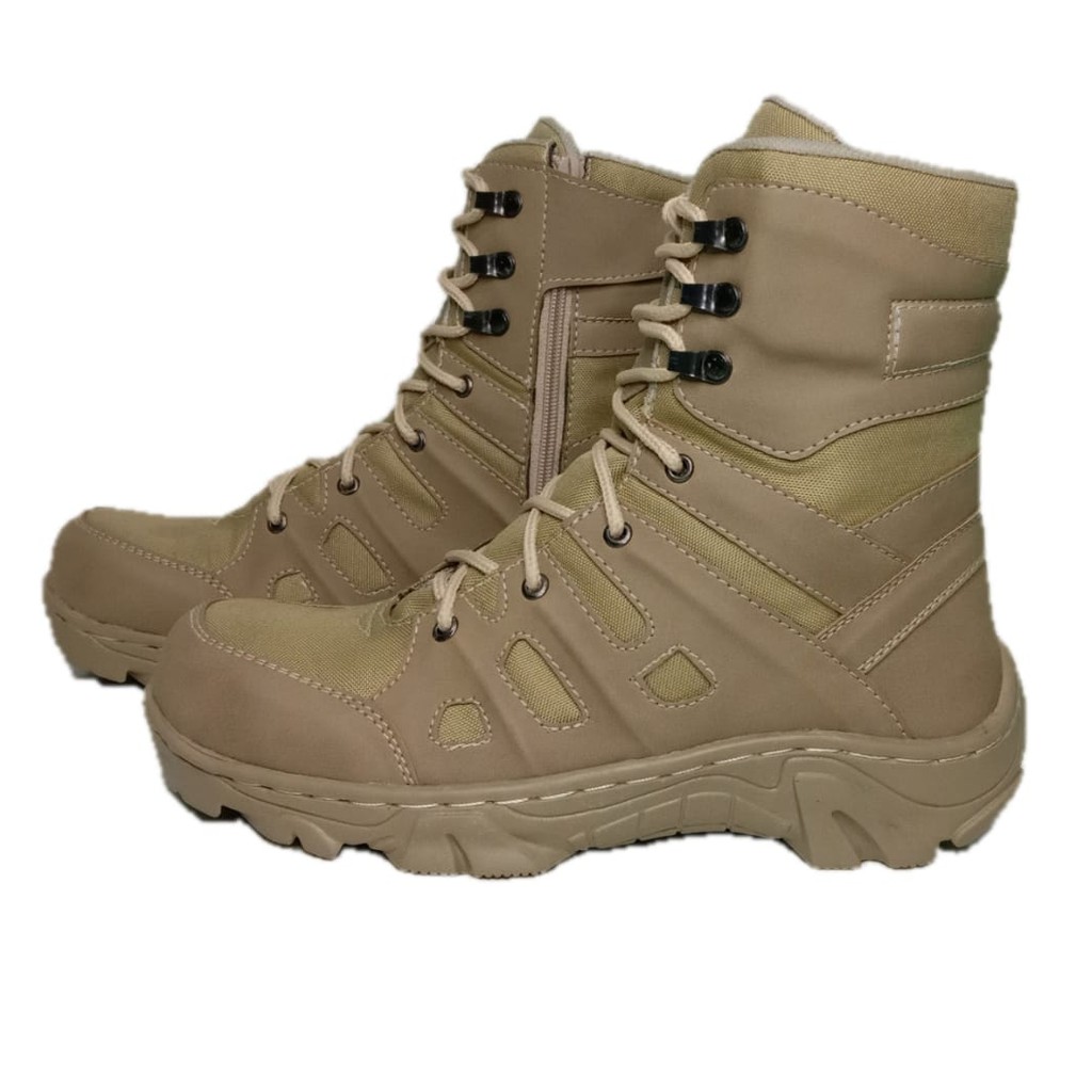 SEPATU SAFETY PDL GURUN CHAMELEON tactical kerjalapangan 8inci